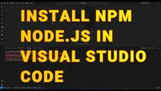 HOW TO INSTALL NPM NODEJS IN VISUAL STUDIO CODE