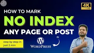 How to add no index tag in Wordpress | how to noindex a page or post in Wordpress step by step