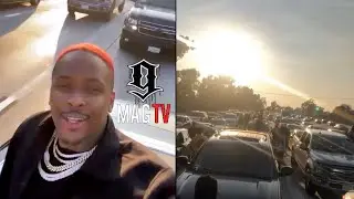 YG Shuts Down L.A. Freeway For 