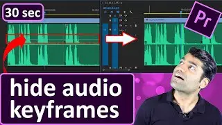 How to hide audio keyframes in Premiere Pro