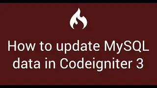 15 How to update MySQL data with Codeigniter 3