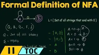 Formal Definition of Non-Deterministic Finite Automata (NFA)