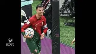 Cristiano Ronaldo Beautiful Moments With a Ball Girl in Switzerland Match-- Qatar World Cup 2022