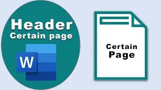 how to add different header on each pages in Microsoft word