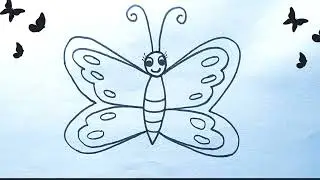 🦋 Drawing | Butterfly Kaise Banate hain | Easy Butterfly Drawing #kuchhsikho