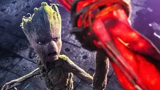 Making Stormbreaker Scene - Groot Lifts Thor's Hammer - Avengers Infinity War 2018 Movie CLIP HD