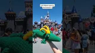 I crocheted Loki Alligator and took him to DISNEYLAND! ✨️