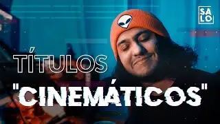 Cómo hacer TÍTULOS ´´CINEMATOGRÁFICOS´´ con TEXTURAS y más en AFTER EFFECTS!!