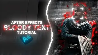 How to make Bloody Text With Fractal Noise | After Effects Tutorial