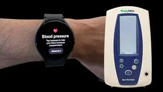 Galaxy Watch 4 Blood Pressure Test with Hospital BB Monitor
