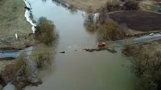 Подтопление моста в Орлово Щекинского района