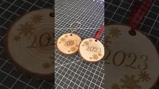 Laser Engraving Some Wooden Ornaments Using The xTool P2 #xtool