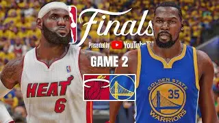 NBA DREAM FINALS | 2017 WARRIORS vs 2013 HEAT GAME 2 | NBA 2K24 (PS5)