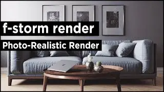 3ds Max f-storm Interior Rendering Tutorial