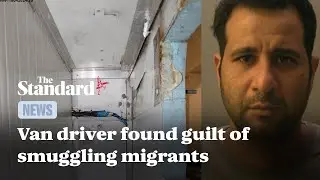 Van driver convicted of smuggling migrants found screaming for help on ferry