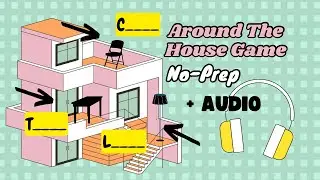 ESL Beginner’s FAV❤️! First Letters Game: around the house vocabulary