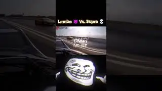 Troll Face 😈 || Lembo 😎 Vs. Supra 💀 || Subscribe - Crazycrhb || #shorts #supra #racing