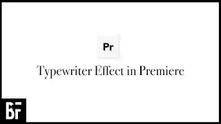 Typewriter Effect - Premiere Pro 2021  (+ Free Download Template)