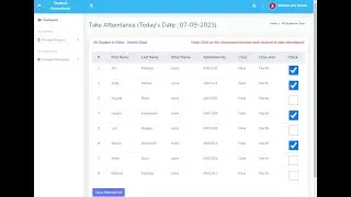 Student Attendance Management System PHP Project with Source Code.