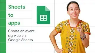 Create an event sign-up app via Google Sheets