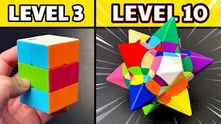 10 CRAZY Rubik's Puzzles from Easy To Hard!