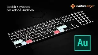 Adobe Audition Keyboard - Backlit Keyboard by Editors Keys