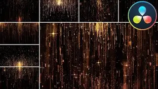 Gold Particles Background ★ DaVinci Resolve Templates ★