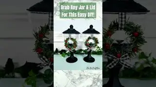 🎄 GRAB Some Dollar Tree Items for This Street Lamp DIY Idea! 