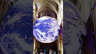 Gaia - Earth Artwork by Luke Jerram at Southwark cathedral, London