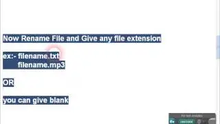 How To Change Or Remove File Extension/Type Without Any Software Easily