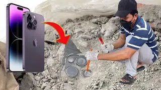 😱 How i Restore This iPhone 14 Pro Max Stuck in Concrete !