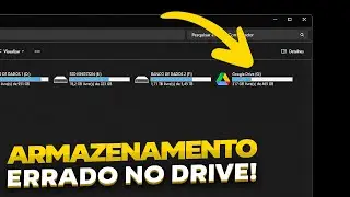 GOOGLE DRIVE não aparece armazenamento total no PC? RESOLVIDO!