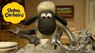 🐑Shaun, o Carneiro [Shaun the Sheep] lave os pratos 🐑 Hora Especial🐑| Cartoons Para Crianças