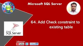 64. Add Check constraint to existing table