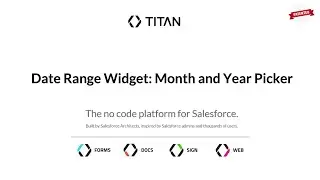 Date Range Widget: Month and Year Picker