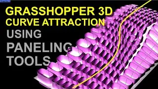 Grasshopper 3D Paneling Tool Tutorial: Attractor Curves