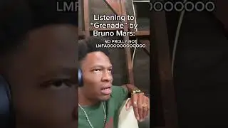 Listening to “Grenade” by Bruno Mars 