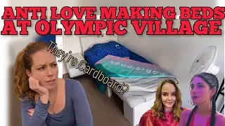 Olympic Village Uses "Anti-love" Beds! Chrissie Mayr, Angela Belcamino, Keanu Thompson