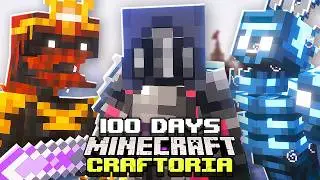 I Survived 100 Days in CRAFTORIA in Minecraft