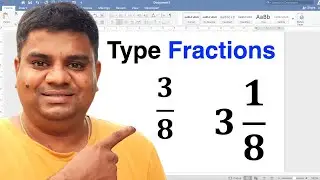 How To Write Fractions In Word 2021