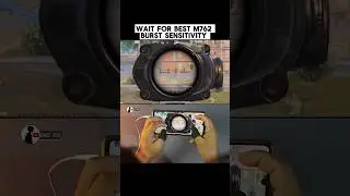 Bgmi Pubg Mobile best m762 burst sensitivity #shorts