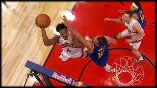 Scottie Barnes attacks Nikola Jokic in the Post | RAPTORS vs NUGGETS