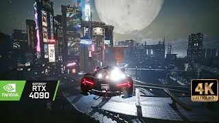 [4K60] Cyberpunk 2077 RTX 4090 | PSYCHO Ray Tracing Graphics Next Gen Mod | BeyondallLimits 100+mods