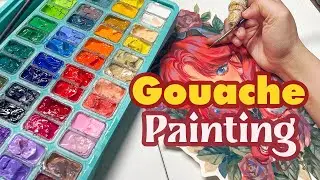 Unboxing New Jelly Gouache Set ☆ For The First Time | Huta Chan