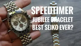 Seiko Speedtimer JUBILEE Bracelet review and MOD Strapcode Clasp Swap