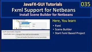 Setup JavaFx Scene Builder for NetBeans | JavaFx GUI Tutorial #35