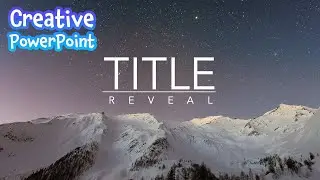 Make a title reveal animation in PowerPoint 🚀 Motion graphics in PowerPoint