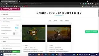 Elementor Posts Categories & Tags Filter