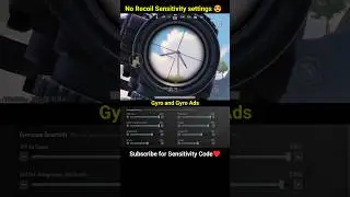 😱 BGMI Scope Setting 2x 3x 4x 6x 8x | New Best Sensitivity Settings | No Recoil Sensitivity  #shorts