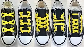 5 Ways to tie your shoelaces, How to tie shoelaces, Shoes lace styles, #shoelace #shorts #viral